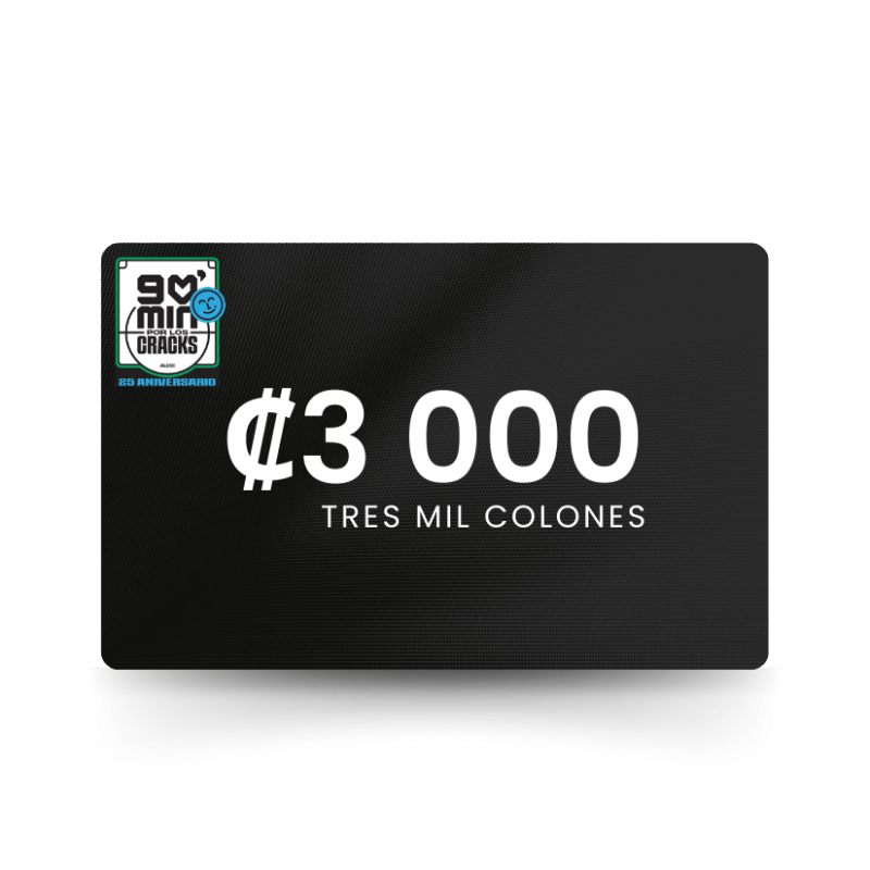 Donación ₡3,000