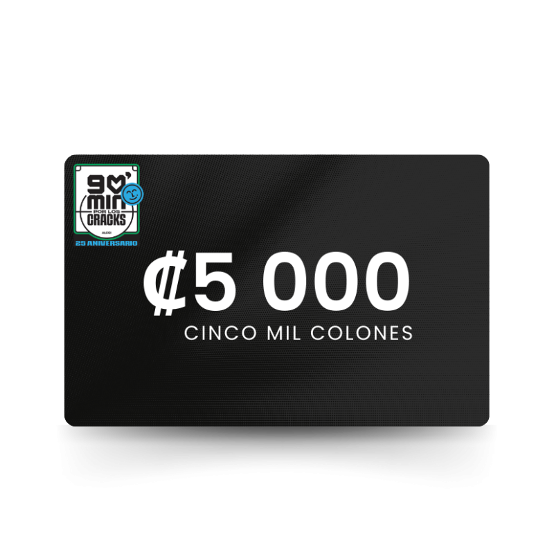 Donación ₡5,000